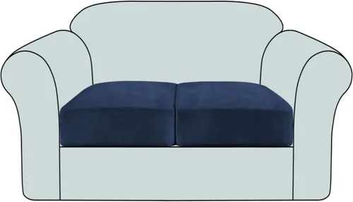 Vista 35 de Funda de cojín elástica de terciopelo, funda de felpa para asiento de sofá, protector de muebles antideslizante para silla/sofá biplaza/sofá