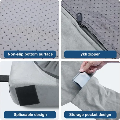 Vista 3 de KingChii Cover for Memory Foam Camping Mattress Pad Velvet Cover Outdoor Mat Sleeping Pad