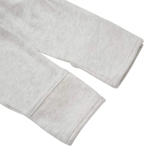 Vista 4 de Aablexema Pijama de bebé con puños de manopla, doble cremallera, ropa de algodón para bebés, pijamas para dormir con pies