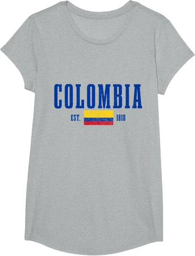 Vista 60 de Colombia Est. 1810 - Camiseta de Colombia Vintage, Negro, S