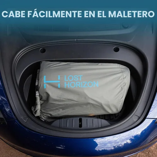 Vista 5 de Colchón de espuma autoinflable Lost Horizon para el modelo 3 Para Tesla Model 3, firmeza ajustable, 4.5" de grosor, almohadilla para dormir