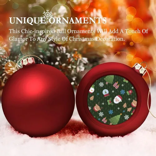 Vista 172 de Boobs Funny Shatterproof Matte Christmas Balls for Tree Wreath Home Decor 1PCS