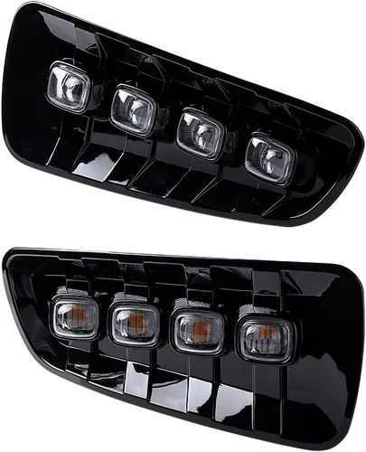 Vista 8 de Luz antiniebla LED izquierda derecha compatible con Ford F-150 Raptor 2009-2014 (xenón blanco + ámbar)