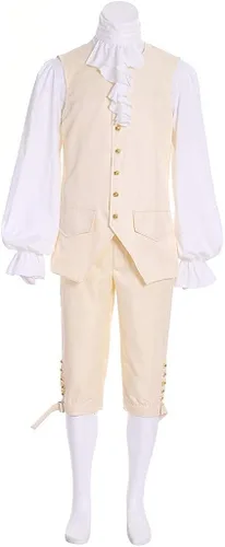 Vista 3 de Colonial Hamilton Colonial Militar Disfraz Musical Hamilton Alexander Hamilton Chaqueta Azul