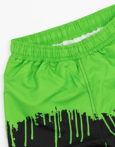 Vista 5 de Teenage Mutant Ninja Turtles Pantalones cortos de natación para niños y niños, pantalones de natación en monopatín Traje de baño con cordón