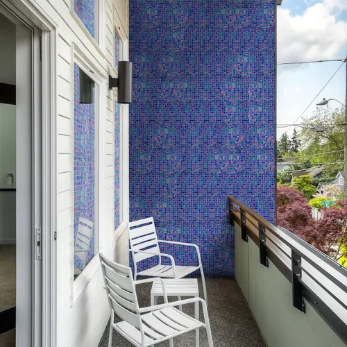 Vista 5 de 10 azulejos de mosaico cuadrado de mármol para baños y paredes exteriores, piscinas, etc.