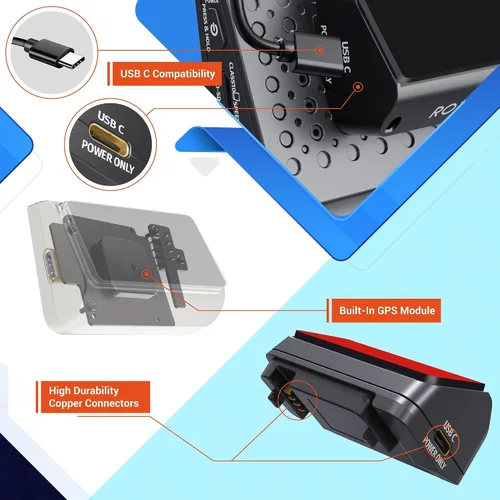 Vista 3 de ROVE Soporte magnético R3 con GPS integrado para cámara de tablero ROVE R3