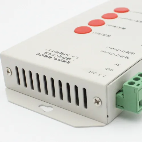 Vista 4 de Controlador LED RGB DC5V-24V T1000S Tarjeta SD WS2801 WS2811 WS2812B LPD6803 LED 2048 Pixeles Controlador