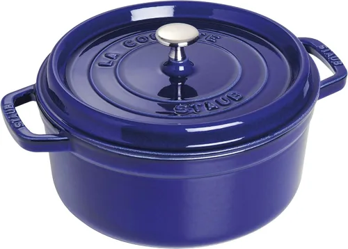 Vista 13 de STAUB - Olla de hierro fundido para horno holandés de 0.5 cuartos, redonda, hecha en Francia, para 1 persona, color negro mate