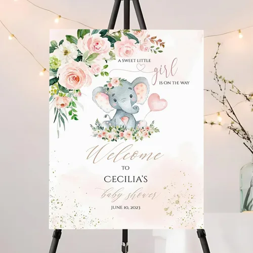 Vista 10 de Señal de Bienvenida Personalizada para Baby Shower de Niño, Señal de Baby Shower Niño, Decoraciones de Baby Shower Azul Boho de Oso Sol, Aquí Viene