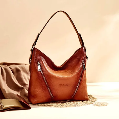 Vista 7 de BOSTANTEN Bolso de mano de cuero para mujer, bolsos de hombro
