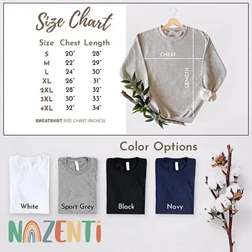 Vista 8 de NAZENTI Sudaderas bordadas, sudadera bordada personalizada para mamá, abuela, para mujer