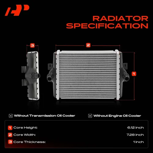 Vista 3 de A-Premium Radiador auxiliar compatible con BMW 328i, 328i GT xDrive, 328i xDrive, 428i, 428i Gran Coupe, 428i xDrive, 428i xDrive Gran Coupe, 228i