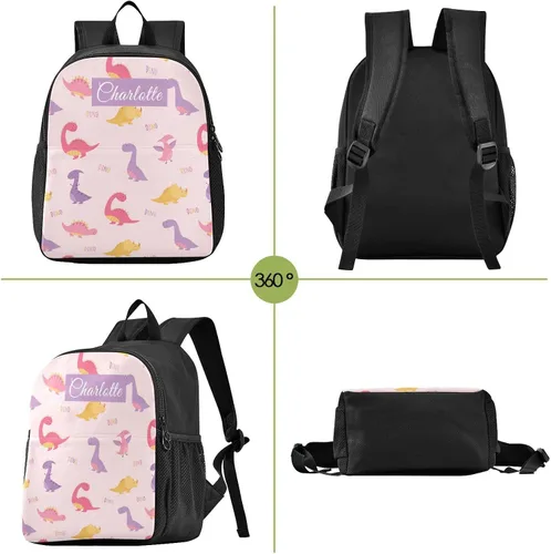 Vista 6 de Naanle Mochila personalizada para niños y niñas, mochila de bebé, multicolor 08, Mochilas de mochila
