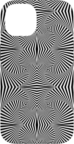 Vista 4 de Funda de arte óptico abstracto hipnotizante con diseño retorcido para iPhone 13