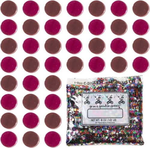 Vista 217 de Confetti Circle 1/4" Negro, Azul Marino Combo - 2 bolsas de media onza (1 oz) (8550/9971)