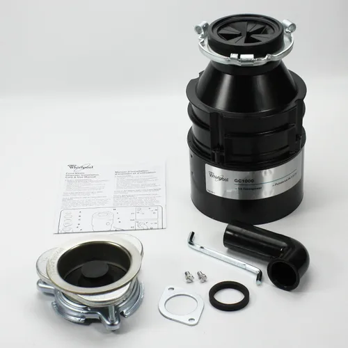 Vista 2 de Whirlpool GC1000XE triturador de basura para lavabo de 1/3 hp, negro
