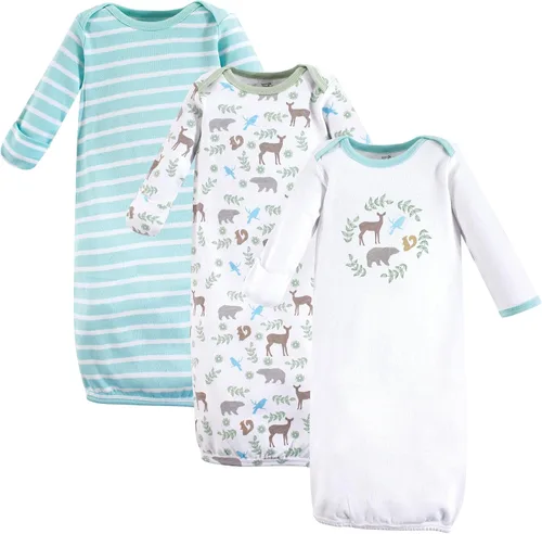 Vista 26 de Touched by Nature - Camisones unisex de algodón orgánico para bebé