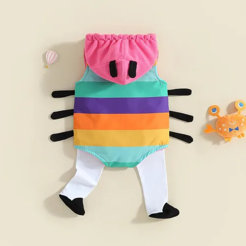 Vista 3 de Ursobutegl Disfraz de tigre para bebés recién nacidos, Halloween, Acción de Gracias, Navidad, dibujos animados, animal de tigre, trajes de cosplay