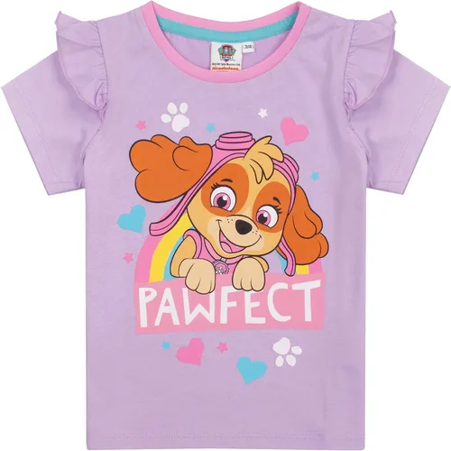 Vista 7 de Paw Patrol Pijama Skye - Pijama morado para niñas, con parte inferior larga o corta