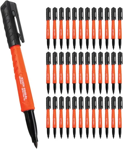Vista 13 de Klein Tools 8610112 Skribes Marcadores Permanentes de Punta Fina, Tinta de Grado Profesional, Marcador Multisuperficie para Sitios de Trabajo