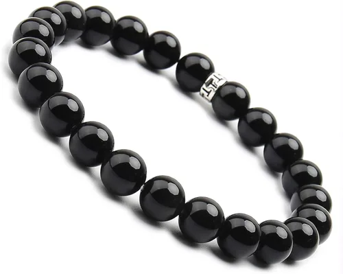 Vista 3 de BONNY BOXX Pulsera de piedras semipreciosas de 0.150.230.315 pulgadas (460.315 in) para hombres y mujeres, joyería