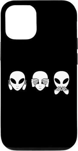 Vista 28 de Alien See Hear Speak No Evil Funny Extraterrestrial Space Case for iPhone 17