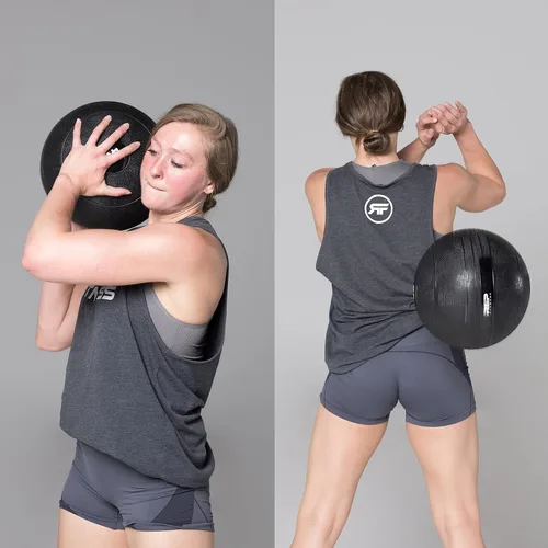 Vista 3 de REP Pelotas de golpe con peso, pelotas de ejercicio y fitness para entrenamiento de fuerza, agarre de goma suave, pelota medicinal sin rebote