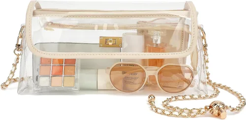 Vista 7 de NEOREAL Bolsa transparente para bolso cruzado aprobado por estadios, bolsas de hombro para mujeres, niñas, conciertos, eventos deportivos