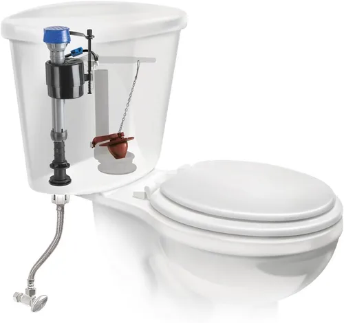Vista 5 de Fluidmaster 400ARHRFCS - Válvula de llenado de inodoro perforMAX universal de alto rendimiento, 2 pulgadas con cierre de clic, kit de reparación