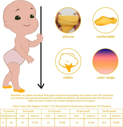 Vista 2 de Calcetines invisibles para bebés, 6 pares, calcetines para recién nacidos, algodón antialérgico, calcetines tobilleros de corte bajo para niños