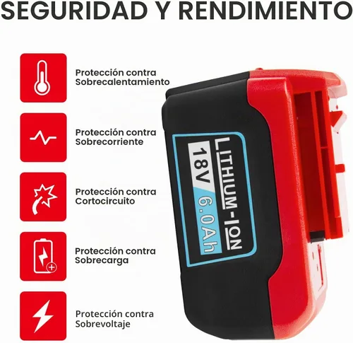 Vista 8 de Futurebatt - Paquete de 1 batería PC18B de alto rendimiento de 6000 mAh 18 V para cable Porter de 18 voltios, PC18B PC18BL PCC489N PC18BLEX solo se