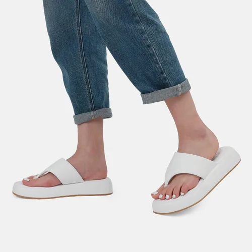 Vista 5 de DREAM PAIRS Sandalias de cuña para mujer, cómodas, bonitas, con plataforma para caminar, puntera abierta, suaves, planas
