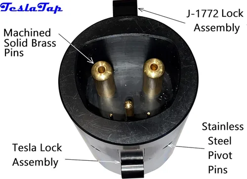 Vista 5 de Adaptador Mini Tesla a J-1772 - 80 amperios - Fabricado en Estados Unidos (TTMINI80)