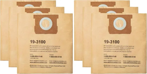 Vista 8 de Paquete de 3 bolsas de filtro STANLEY 19-3100, para aspiradora húmeda/seca de 5-8 galones, compatible con STANLEY SL18115 SL18115P SL18116 SL18116P