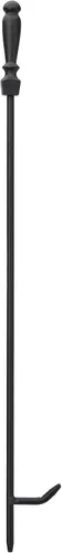Vista 9 de Uniflame Juego de fuego negro de 5 piezas con asas de bola y base cuadrada Ball Handles and Square Base