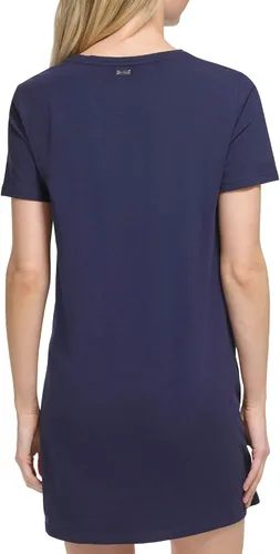 Vista 3 de Calvin Klein Vestido tipo camiseta con logotipo de monograma para mujer