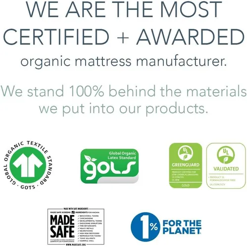 Vista 7 de Naturepedic Funda Protectora de Colchón Orgánica Impermeable - Funda de Colchón Elástica de Tejido Estrechable Lavable y Reutilizable - Almohadillas
