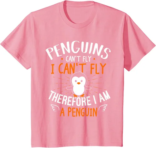 Vista 68 de Penguins Can't Fly Shirt - Camiseta de regalo para amantes de los pingüinos, Azul Azul Marino