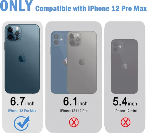Vista 2 de JJGoo Funda transparente compatible con iPhone 12 Pro Max, transparente, suave, a prueba de golpes, delgada funda protectora para teléfono