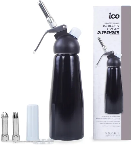 Vista 8 de Impeccable Culinary Objects (ICO) batidor de crema profesional de aluminio, Plateado