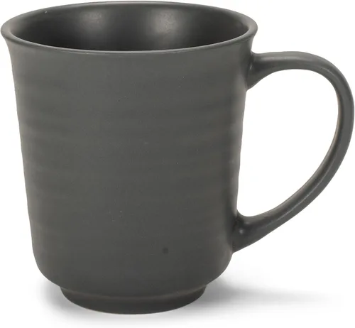 Vista 14 de Elanze Designs Juego de 4 tazas de café de cerámica de 17 onzas con acabado esmaltado blanco mate