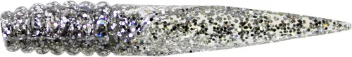 Vista 2 de Bobby Garland Slab Slay'R Señuelo de Pesca de Plástico Suave para Crappie, Equipo de Pesca y Accesorios, 2", Doble Arco Iris Plateado Arco iris