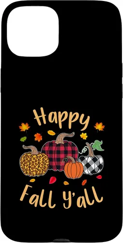 Vista 9 de Happy Fall Y'all Leopard Pumpkin Autumn Season Women Girls Case for iPhone 17