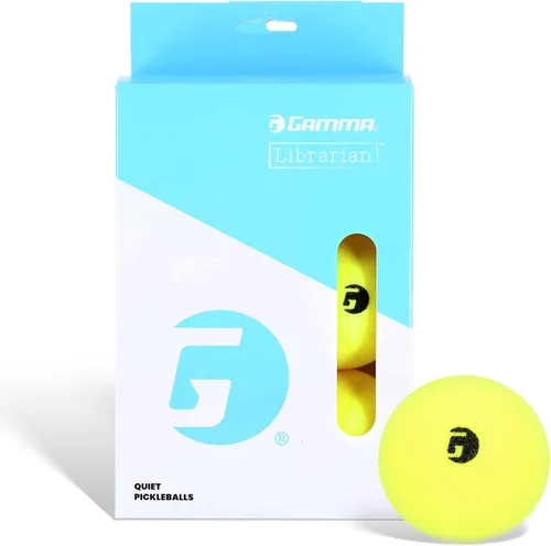 Vista 14 de Gamma Librarian Foam Quiet Pickleball Balls – Low-Noise Practice Balls with True Bounce on Any Surface – Foam Pickleballs Available in 48 Box, 3