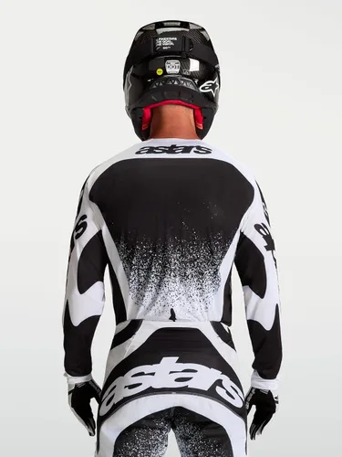 Vista 4 de Alpinestars Techstar Swan MX Jersey MX27 Colección Blanco/Negro