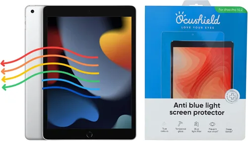 Vista 12 de Ocushield Protector de pantalla de vidrio templado antiluz azul para Apple iPad Mini 1/2/3 (7.9") - Filtro de luz azul para iPad - Anti reflejo
