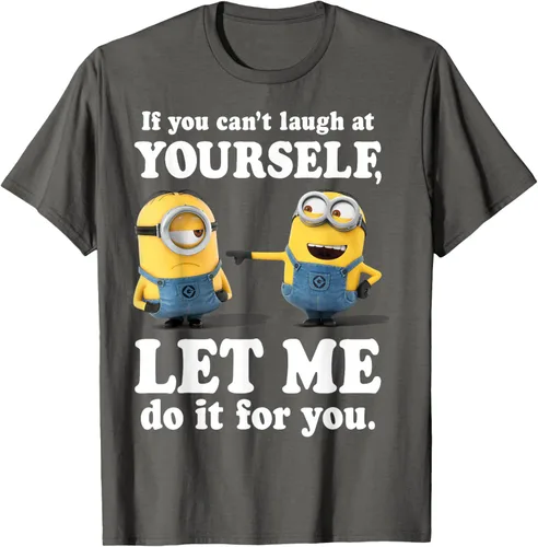 Vista 90 de Camiseta gráfica de Minions de Mi villano favorito: Ríete de ti mismo Negro
