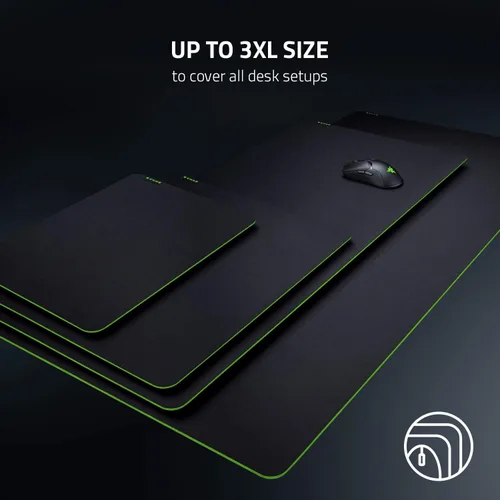 Vista 5 de Razer Gigantus v2 - Alfombrilla de mouse para juegos mediana espuma gruesa de alta densidad base antideslizante color negro clásico
