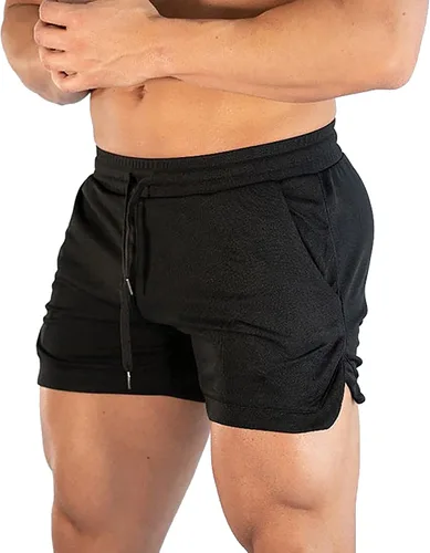 Vista 2 de Shorts for Men Running Lightweight Gym Shorts Athletic Workout Bodybuilding Training 3 Inch Breathable Shorts with Pockets
